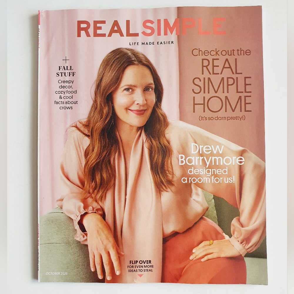 Real Simple Magazine October, 2025 - Drew Barrymore